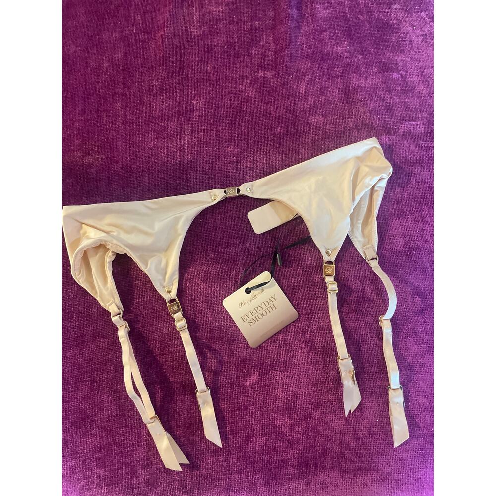 HONEY BIRDETTE Eveyday Smooth Suspender Garter Belt XS Toasted Almond - Picture 4 of 6